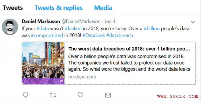 专家警告网络安全形势严峻：2018年度共计有10亿网民数据遭外泄