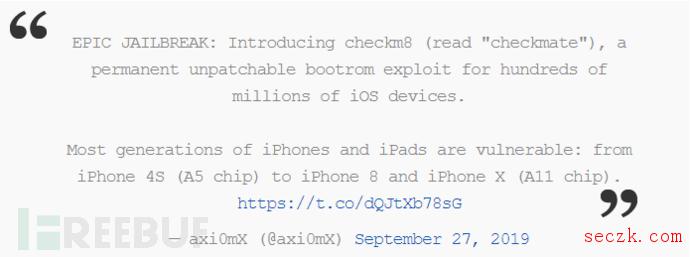刷屏的iPhone硬件漏洞,Checkm8对普通用户似乎并没什么影响