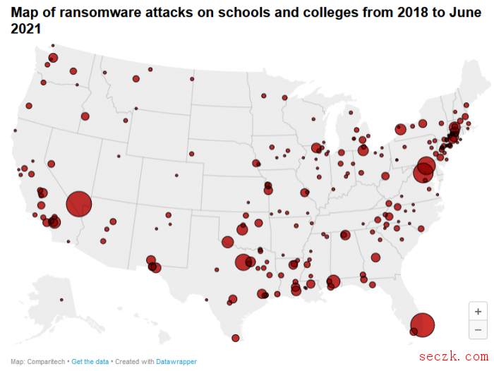 2020年美国学校因勒索软件攻击损失66亿美元